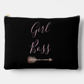 Zwart Elegant Script Meisje Boss Etui (Voorkant)