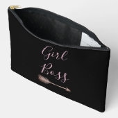 Zwart Elegant Script Meisje Boss Etui (Open)