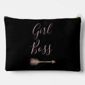 Zwart Elegant Script Meisje Boss Etui (Achterkant)
