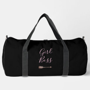 Zwart Elegant Script Meisje Boss Plunjezak