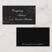 Zwart elegant visitekaartje (Voorkant / Achterkant)