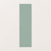 Zwart Elegante Kalligrafie Nummers op Sage Green Kaart (Binnenkant ongevouwen)