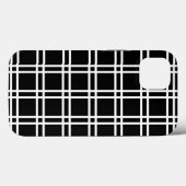 Zwart elegante Lattice op Emporiomoffa Case-Mate iPhone Case (Achterkant (horizontaal))