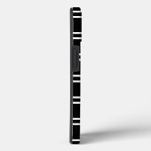 Zwart elegante Lattice op Emporiomoffa Case-Mate iPhone Case (Achterkant / Rechts)