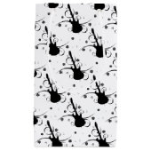 Zwart elektrisch gitaar met Floral Pattern Klein Cadeauzakje (Voorkant)