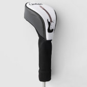 Zwart Elektrisch Gitaarontwerp Golfheadcover (Schuin)