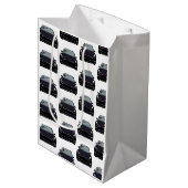 Zwart Elektrisch Voertuig SUV Auto Medium Cadeauzakje (Voorkant Gekanteld)