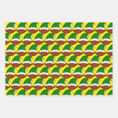 Zwart Elf Gezicht Inpakpapier Vel (Voorkant 3)