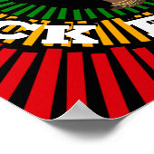 Zwart Elke dag, Stralen van de Zon, Zwarte Vrouw Poster (Hoek)