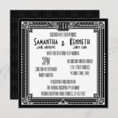 Zwart & Elke Kleur Geweldige Gatsby Geometrische H Kaart (Voorkant / Achterkant)