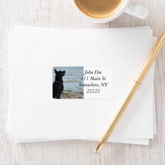 Zwart Elzassisch profiel Etiket (Insitu)