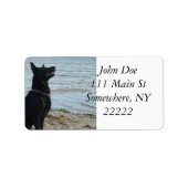 Zwart Elzassisch profiel Etiket (Voorkant)