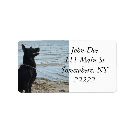 Zwart Elzassisch profiel Etiket (Voorkant)