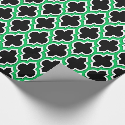 Zwart Emerald Groen What XL Marokkaans #4DS Cadeaupapier (Hoek)