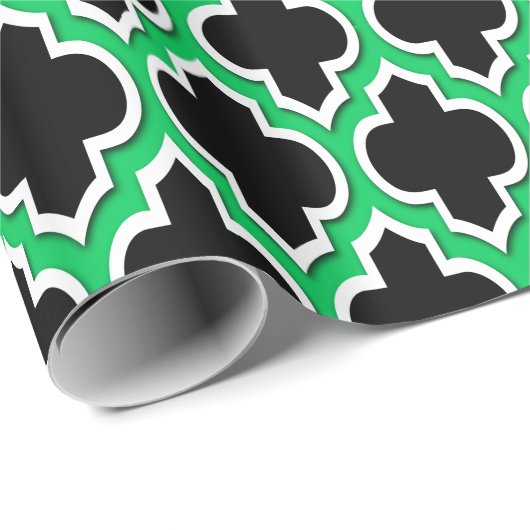 Zwart Emerald Groen What XL Marokkaans #4DS Cadeaupapier (Rol Hoek)
