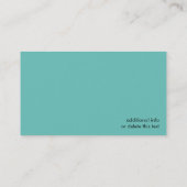 Zwart en aangepast kleurenavant-garde visitekaartje (Achterkant)