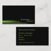 Zwart en aangepaste kleur Professional Visitekaart Visitekaartje (Voorkant / Achterkant)