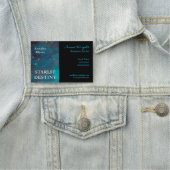 Zwart en Aqua Sample Book Hoesje Author Naamplaatje (In situ)