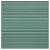 Zwart en Aquamarine Striped/Lined Pattern Stof (Swatch)