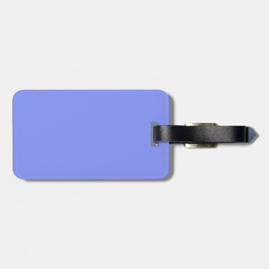 Zwart en babyblauw Bagagelabel (Achterkant horizontaal)