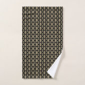 Zwart en Beige 201 Bad Handdoek (Handdoek)
