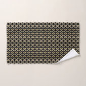 Zwart en Beige 201 Bad Handdoek (Handdoek)