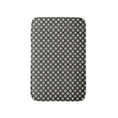 Zwart en beige badmat (Voorkant Verticaal)
