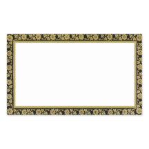 Zwart en Beige Bloemen Lijst  Stijl