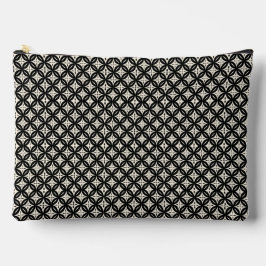 Zwart en beige grote etui