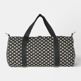 Zwart en beige klein plunjezak