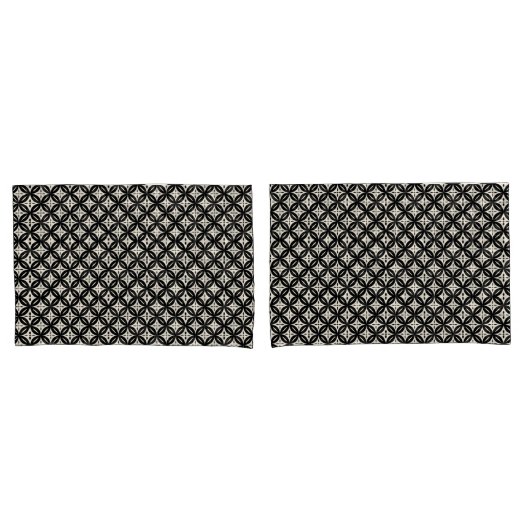 Zwart en beige kussenhoes (Voorkant-Set)