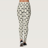 Zwart en beige leggings (Achterkant)