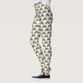 Zwart en beige leggings (Links)