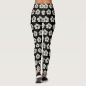 Zwart en beige leggings (Achterkant)