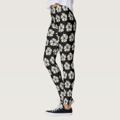 Zwart en beige leggings (Links)