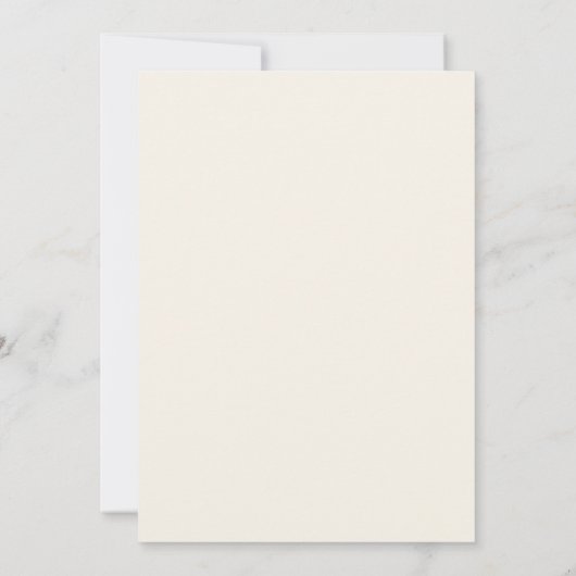 Zwart en beige minimalistisch script bruiloft kaart (Achterkant)