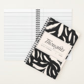 Zwart en beige spiraaljournaal notitieboek (Binnen)