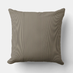 Zwart en beige streepstreep kussen