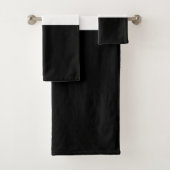 Zwart en beige strepen patroon Elegant, Modern Bad Handdoek (Insitu)