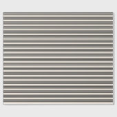 Zwart en beige vijf strips cadeaupapier (Vlak)