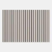 Zwart en beige vijf strips inpakpapier vel (Voorkant 3)