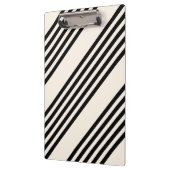 Zwart en beige vijf strips klembord (Links)