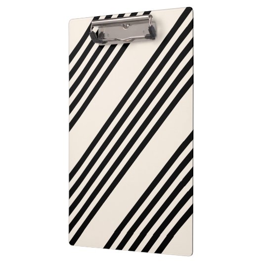 Zwart en beige vijf strips klembord (Links)