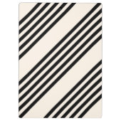 Zwart en beige vijf strips klembord (Achterkant)