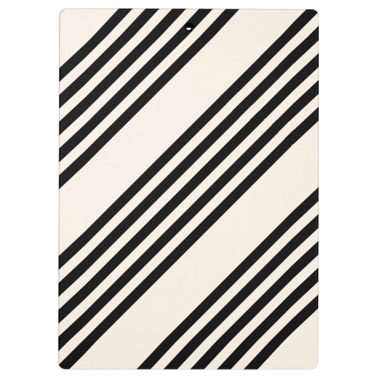 Zwart en beige vijf strips klembord (Achterkant)