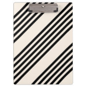 Zwart en beige vijf strips klembord (Voorkant)
