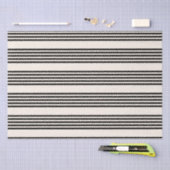 Zwart en beige vijf strips tissuepapier (Craft)