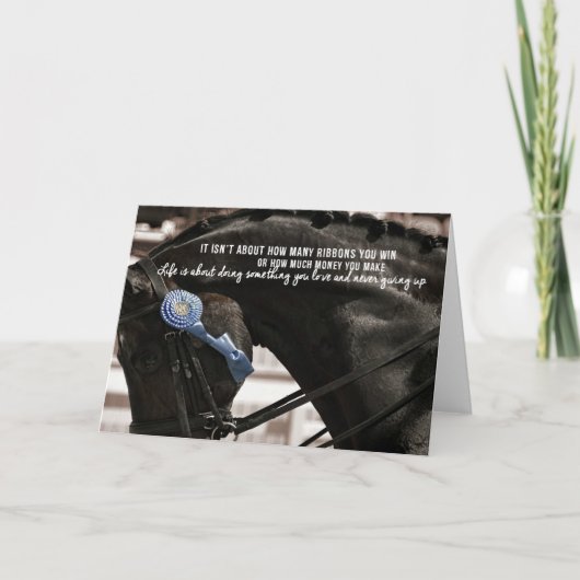 ZWART EN BLAUW 5x7 WENSKAART Kaart (Voorkant)