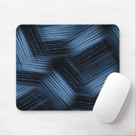Zwart en blauw abstract ontwerp muismat