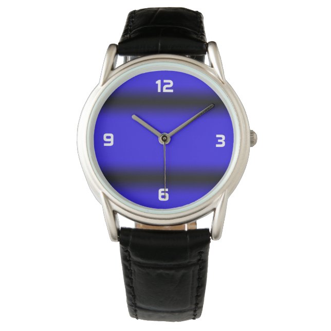 Zwart en blauw beest horloge (Voorkant)